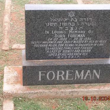 FOREMAN Dora 1908-1995
