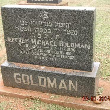 GOLDMAN Jeffrey Michael 1944-1988