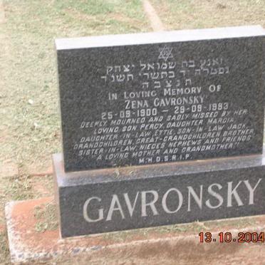 GAVRONSKY Zena 1900-1993