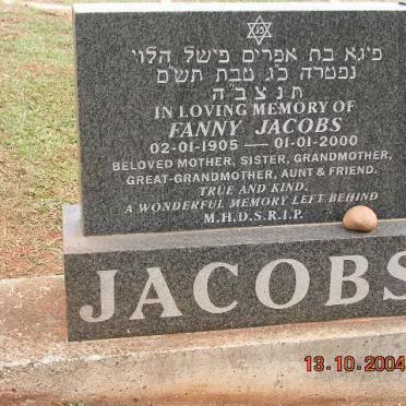 JACOBS Fanny 1905-2000