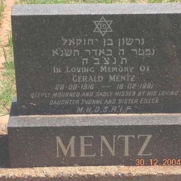 MENTZ Gerald 1916-1991