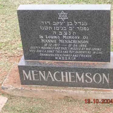 MENACHEMSON Mannie 1917-1996