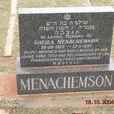 MENACHEMSON Sheila 1923-1997