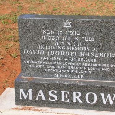 MASEROW David 1920-2008
