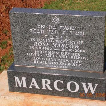 MARCOW Rose 1902-2004