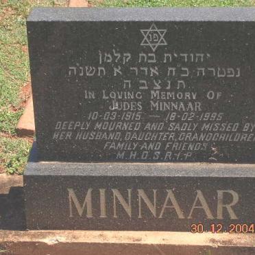 MINNAAR Judes 1915-1995