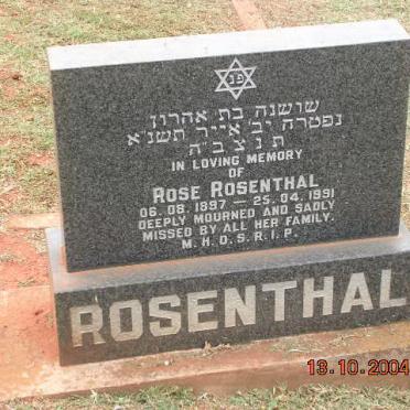 ROSENTHAL Rose 1897-1991