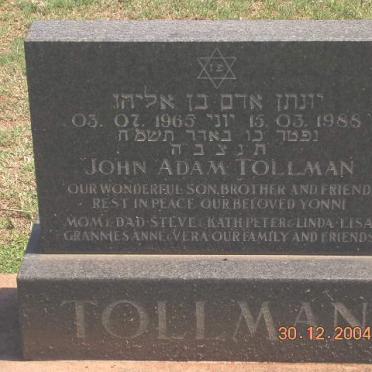 TOLLMAN John Adam 1965-1988