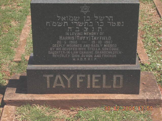 TAYFIELD Harris 1905-1987