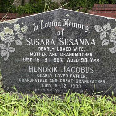 ? Hendrik Jacobus -1993 & Susara Susanna -1987 
