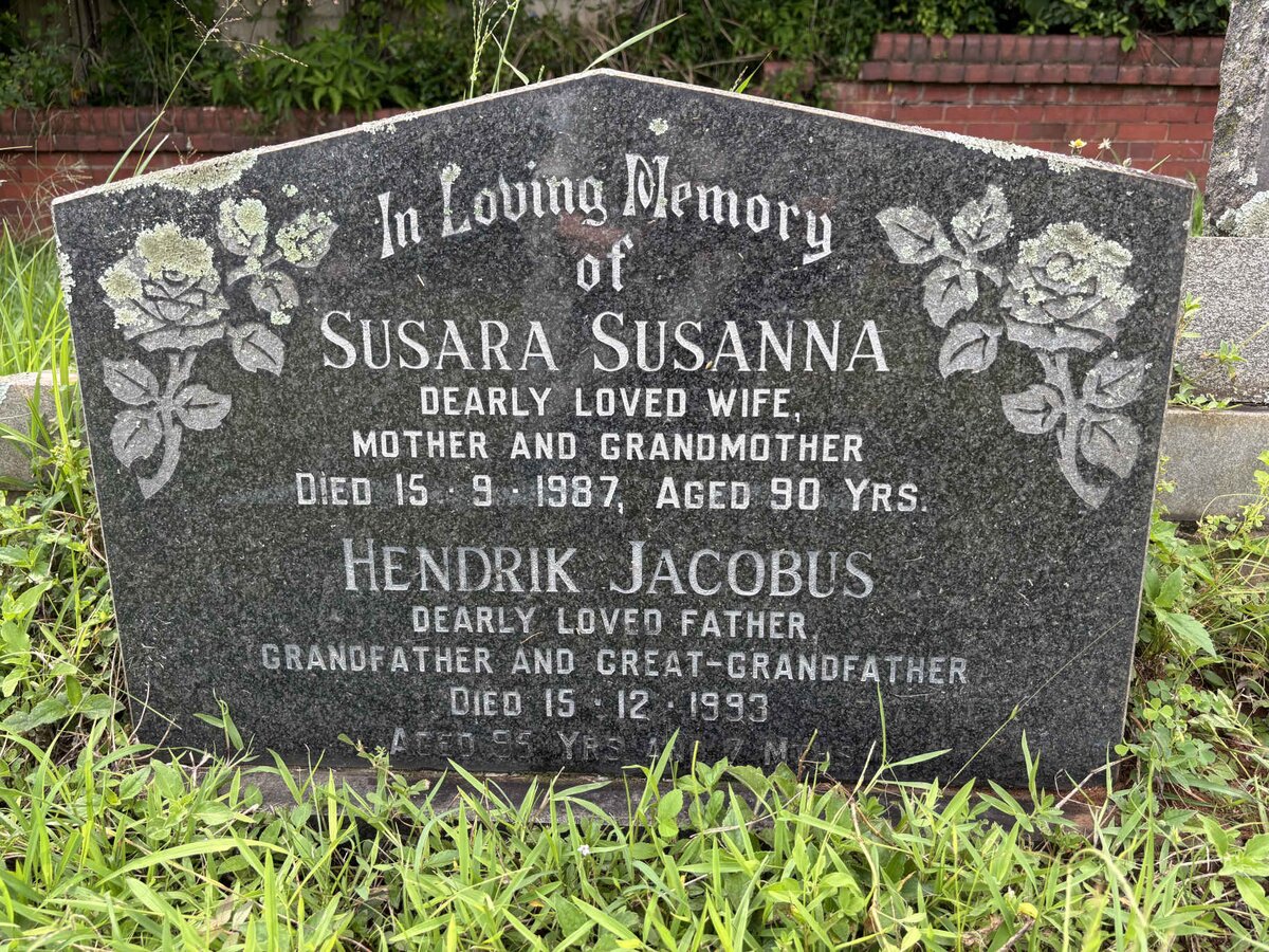 ? Hendrik Jacobus -1993 & Susara Susanna -1987 
