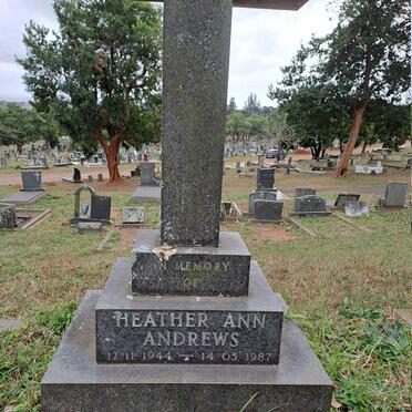 ANDREWS Heather Ann 1944-1987