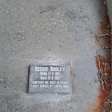 BODLEY Bessie 1912-1991