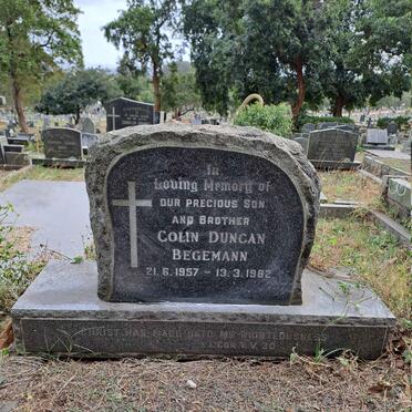 BEGEMANN Colin Duncan 1957-1982