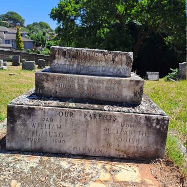 COLEMAN William Winburg 1905-1980 & Elizabeth Louise 1909-1981 :: COLEMAN Robert Edward 1935-1941