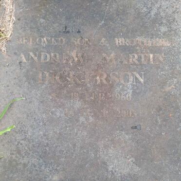 DICKERSON Andrew Martin 1960-2003