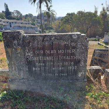 DONALDSON Susan Elizabeth 1874-1932