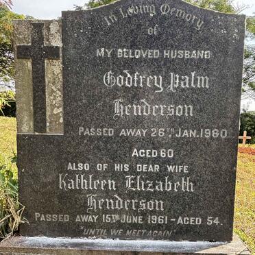 HENDERSON Godfrey Palm -1980 & Kathleen Elizabeth -1961