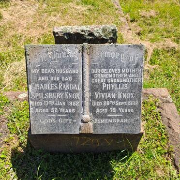 KNOX Charles Randal Spilsbury -1952 & Phyllis Vivian -1982