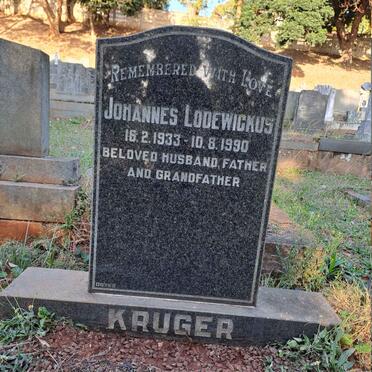 KRUGER Johannes Lodewickus 1933-1990
