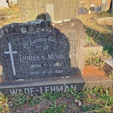 LEHMAN Doreen Monica, WADE 1922-1983