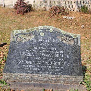 MILLER Sydney Alfred 1897-1978 & Lavinia L. 1903-1967