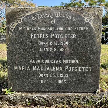 POTGIETER Petrus 1904-1958 & Maria Magdalena 1903-1966