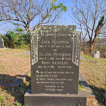 PETTERSON Jack -1971 & Elaine -1966 :: KENNEDY Ruby -1960