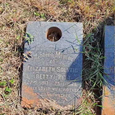 PITT Elizabeth Solveig 1917-1988