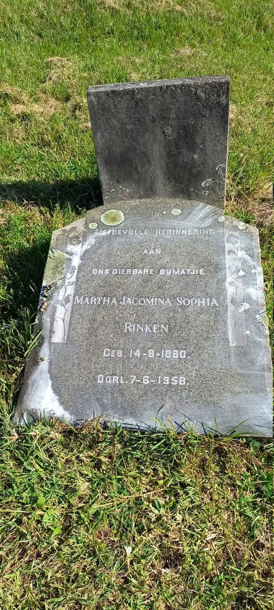 RINKEN Martha Jacomina Sophia 1880-1958