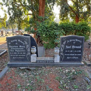 SWATTON Noel Ormond 1911-1991 & Dorothea Mary Edmonstone SYLVESTER 1916-2011