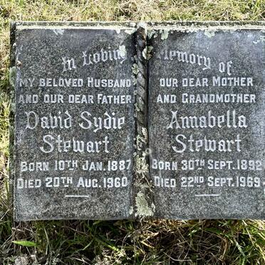 STEWART David Sydie 1887-1960 & Annabella 1892-1969