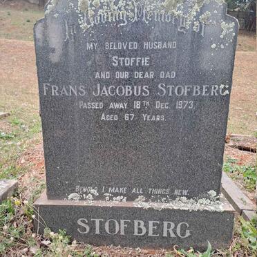 STOFBERG Frans Jacobus -1973