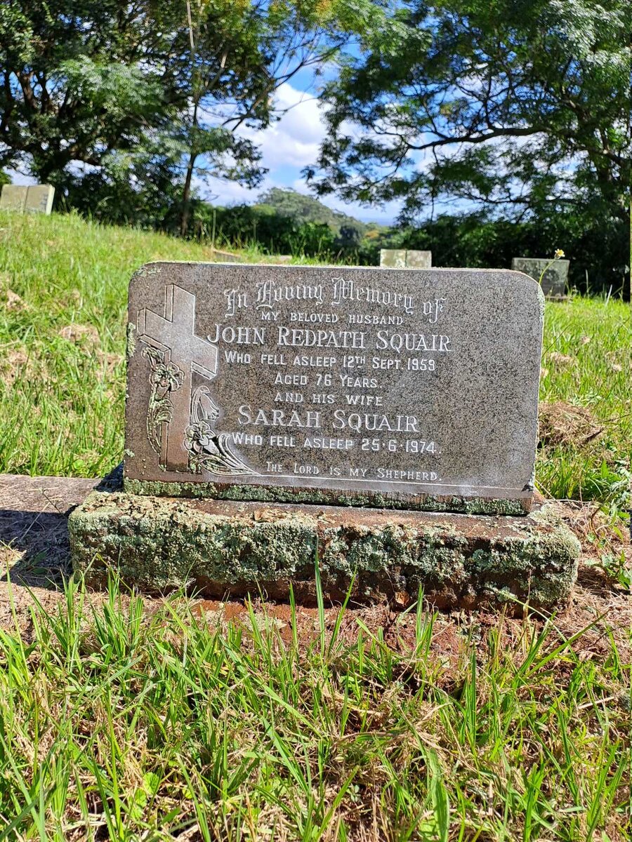 SQUAIR John Redpath -1959 & Sarah -1974