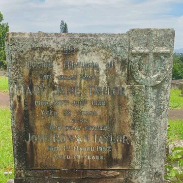 TAYLOR John Rowan -1952 & Mary Jane -1939