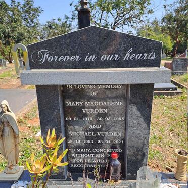 VURDEN Mary Magdalene 1915-1998 :: VURDEN Michael 1953-2021 