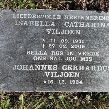 VILJOEN Isabella Catharina 1931-2009 :: VILJOEN Johannes Gerhardus 1934-