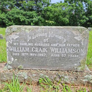 WILLIAMSON William Craik -1967