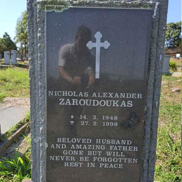 ZAROUDOUKAS Nicholas Alexander 1948-1998