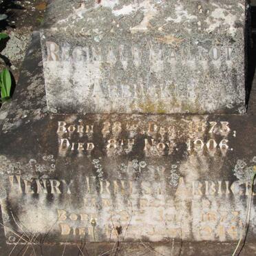 ARBUCKLE Reginald Maillot 1873-1906 :: ARBUCKLE Henry Ernest 1877-1944