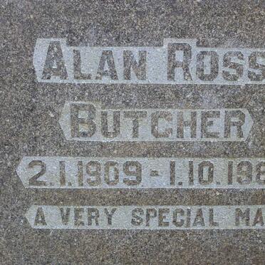 BUTCHER Alan Ross 1909-1989