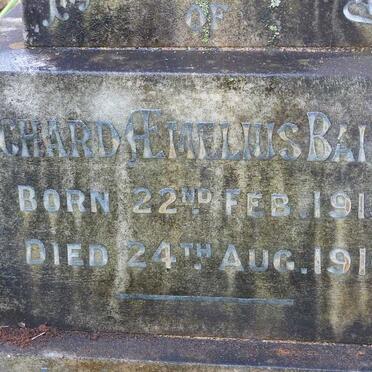 BAILLIE Richard Emelius 1915-1916