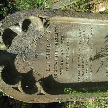 CHICK Eli -1879 :: SAUNDERS James -1888