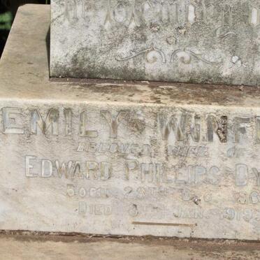 DYER Emily Winfred 1860-1919