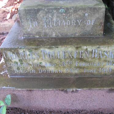 BASKIN Charles Pollexfen 1874-1913