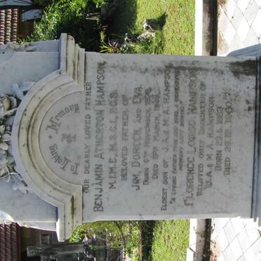 HAMPSON Benjamin Atherton 1876-1949 :: HAMPSON Florence Louise 1883-1960