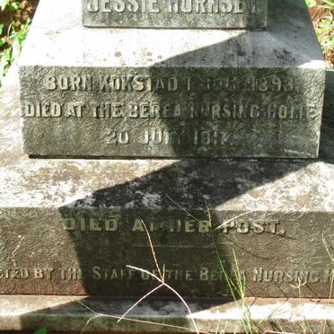 HORNSBY Jessie 1893-1917