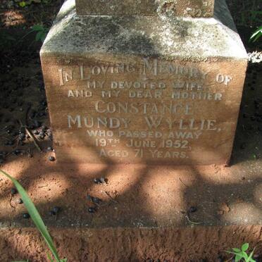 WYLLIE Constance Mundy -1952