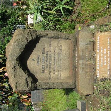 KEIT Alice Emily nee BERTRAM -1928 :: KEIT Henry Edward -1955 :: BERTRAM Amy Beatrice -1949