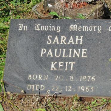 KEIT Sarah Pauline 1876-1965